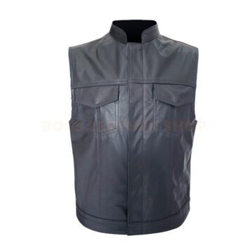Leather Motorcycle Vest