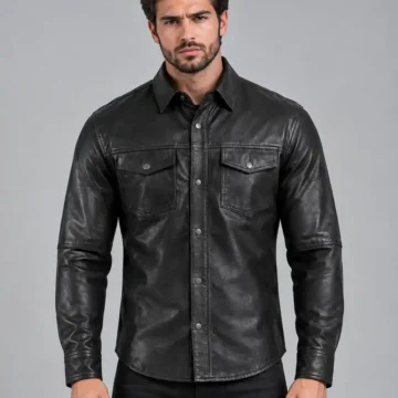 Black Leather Shirt