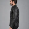 Black Leather Shirt​ - Image 3