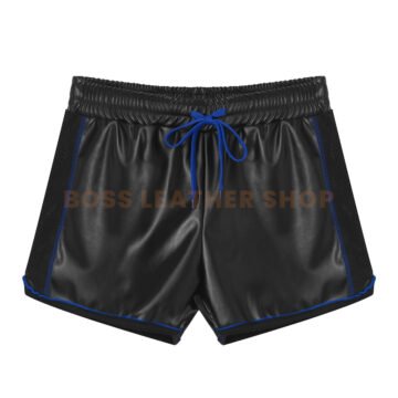 Men Leather Shorts