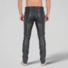Mens Black Leather Pants​ - Image 2