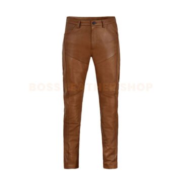 Leather Pants Brown
