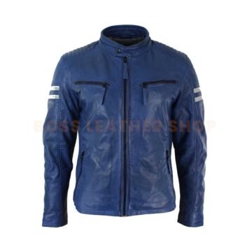 Blue Biker Jackets