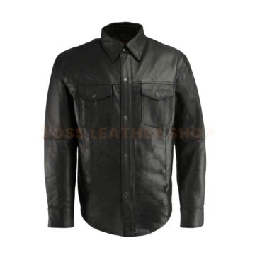 Black Leather Shirt