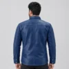 Blue Leather Shirt - Image 2