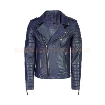 Blue Leather Jackets