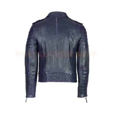 Alternative view of Blue Leather Jackets