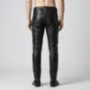 Black Leather Pants Mens - Image 2