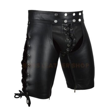 Biker Leather Shorts