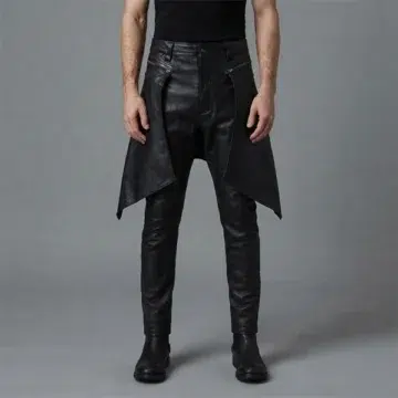 Black Leather Trousers Mens