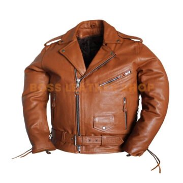 Mens Brown Leather Jacket