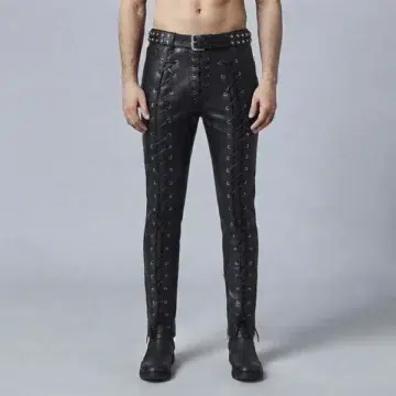 Black Pants With Leather