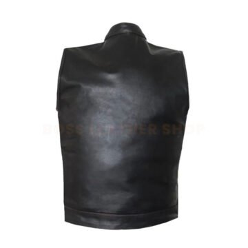 Alternative view of Black Leather Vests For Men​