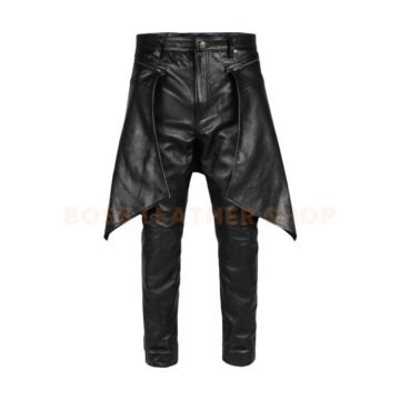 Black Leather Trousers Mens