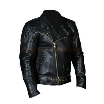 Mens Leather Motorcycle Jacket