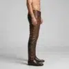 Brown Mens Leather Pants - Image 3