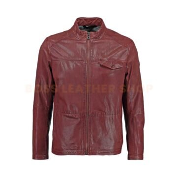 Maroon Leather Jackets