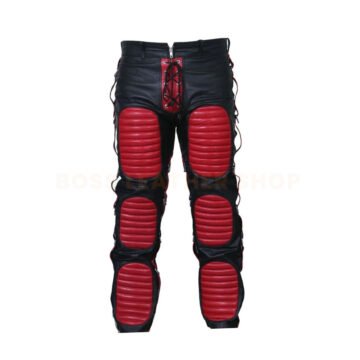 Padded Leather Pants