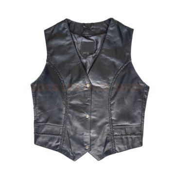 Motorcycle Leather Vest
