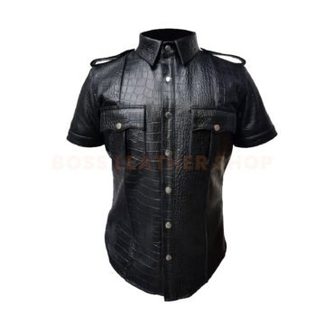Mens Crocodile Leather Shirts