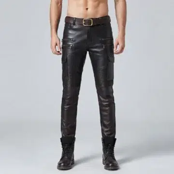 Leather Biker Pants