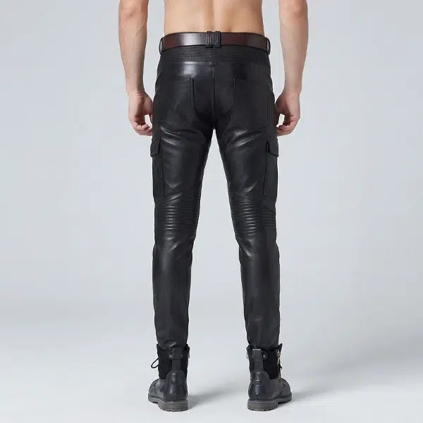Leather Biker Pants - Image 2
