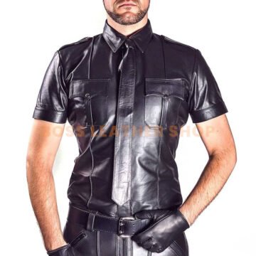 Leather Police Shirts