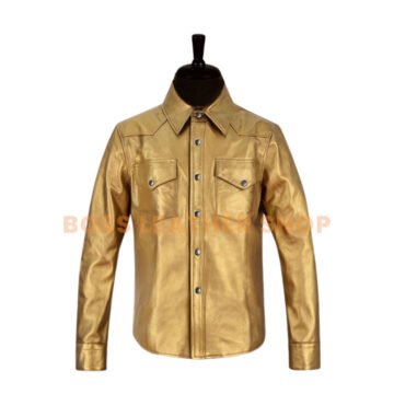 Gold Leather Shirts