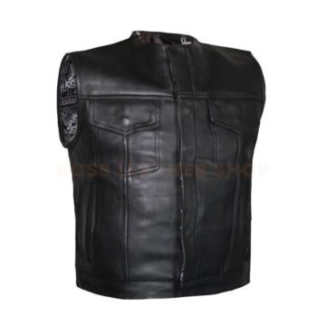 Mens Western Leather Vest
