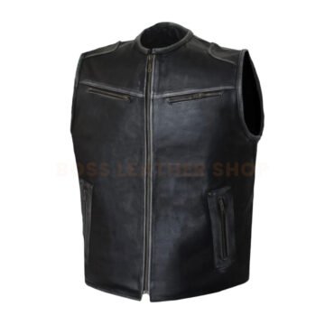 Motorcycle Leather Vests