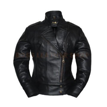 Leather Moto Jacket Women