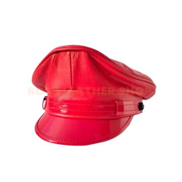 Red Leather Caps