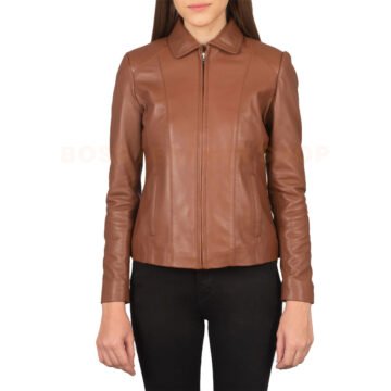Women Brown Leather Jackets