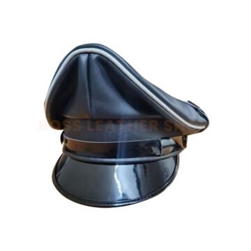 Black Leather Cap