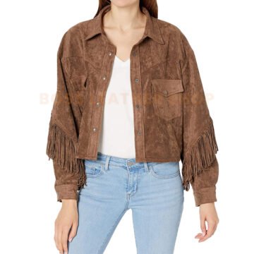 Suede Fringe Jacket