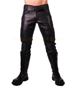 Black Leather Pants Men