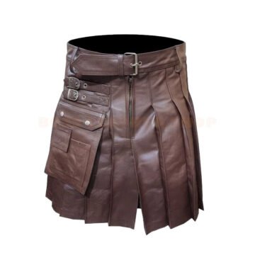 Brown Leather kilts
