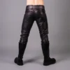 Black Leather Pants Men - Image 2