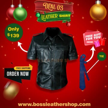 Mens Leather Shirt Deals