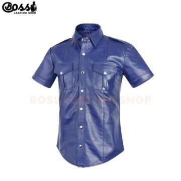 Leather Short Sleeve Shirt