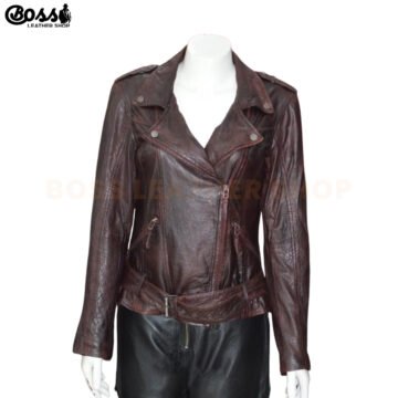 Vintage Brown Leather Jacket
