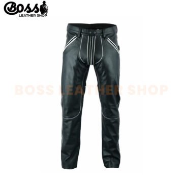 Mens Leather Motorcycle Pants