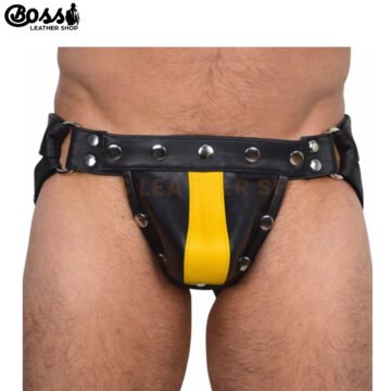 Mens Leather Jock