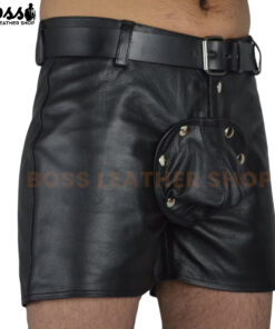 Men in Leather Shorts​