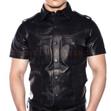 Black Leather Shirts