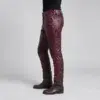 Mens Red Leather Pants​ - Image 3
