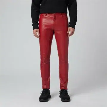 Red Leather Pants
