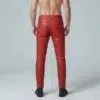 Red Leather Pants Mens - Image 2