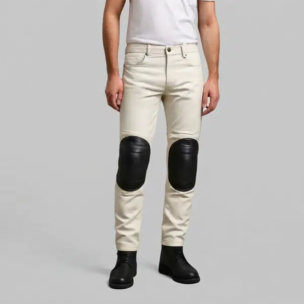 White Leather Pants For MenĀ