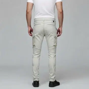 Alternative view of White Leather Pants Mens​
